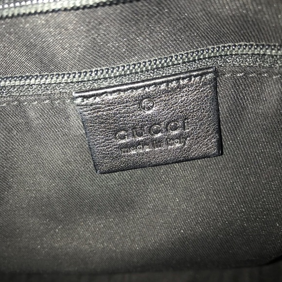 Gucci Black Leather Hobo Handbag Large Excellent - Picture 8 of 10